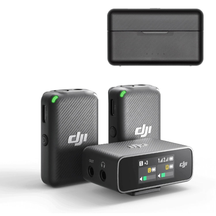 Original DJI Mic Wireless Transmission With OLED Touch Screen, 2 Transmitters 1 Receiver, 1 Transmitters 1 Receiver Original DJI Mic Wireless Transmission With OLED Touch Screen, 2 Transmitters 1 Receiver, 1 Transmitters 1 Receiver